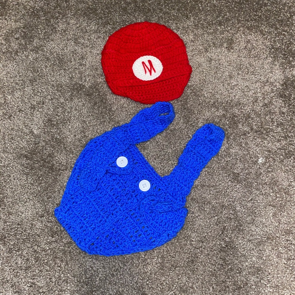 Super Mario Photo Prop Newborn